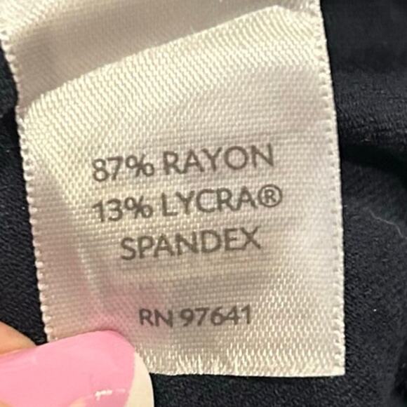 J Jill Women Pants Navy Wearever Collection Tall Smooth Fit Slim Ankle Stretch S - Picture 5 of 11